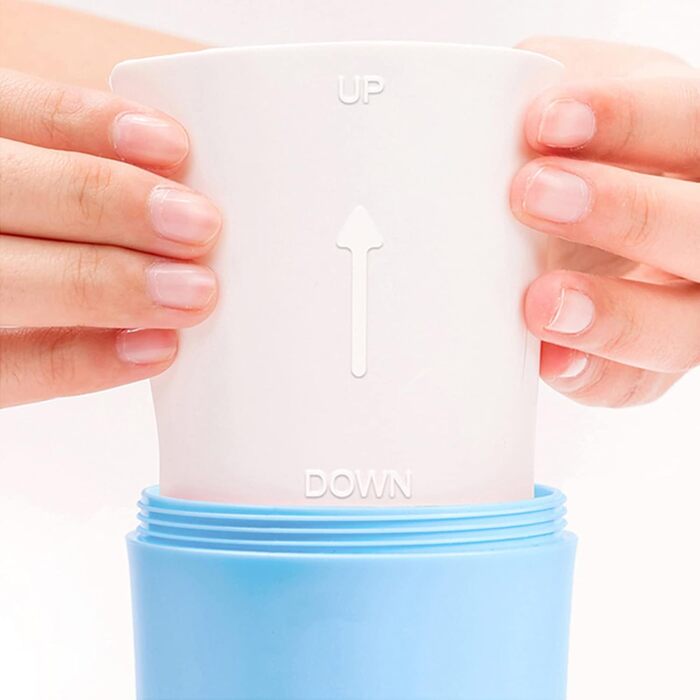 Очисник лап для собак і котів: силіконова щітка для лап, блакитний | Для маленьких, середніх та великих тварин