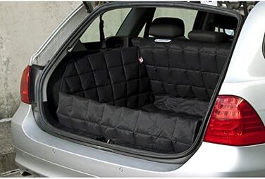 Захист для багажника автомобіля Doctor Bark для собак з захистом краю вантажного люка, миючий та без запаху, комфортний захист з усіх боків для SUV, універсалів та мінівенів (Розмір S - 60x90 см/Чорний)