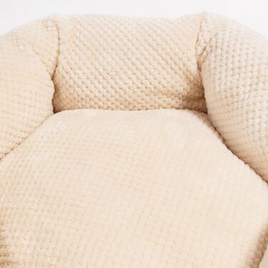 Квіткове ліжко для котів Wallace & Jones Cloey, бежеве, S, 50x50x15 см | Зручне, стильне, з антиковзанням