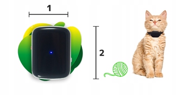 GPS-локатор для собак CALMEAN Maxi + нашийник S/M