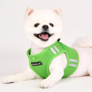 М'яка шлейка для собак Soft Vest Harness Pro, зелена, розмір M