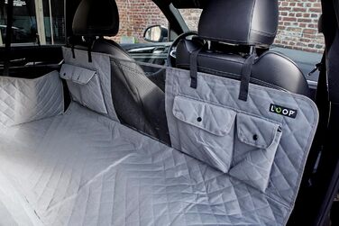 Захист для автосидіння для собак Loop Hundematte: водонепроникний, з кишенями, нековзний, для комфортних подорожей | LOOP-DMK5001