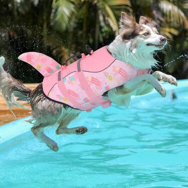 Жилет рятувальний для собак Queenmore, XXL, BabyRosa, водонепроникний, для великих собак