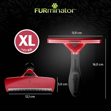 FURminator для собак XL з довгою шерстю — щітка для видалення підшерстя, покращений дизайн