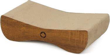 Котячий когтеточки Satellite Small - чорний, з котячою м'ятою, 37x10x23 см