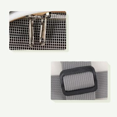 Сумка-переноска для тварин, складана, дихаюча, велика місткість, з вікном, для подорожей - комфортна, міцна з металевим каркасом, ідеальна для прогулянок