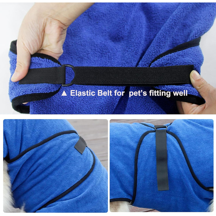 Рушник для собак BbearT® з мікрофібри, супер вбираючий, швидковисихаючий, для собак різних розмірів