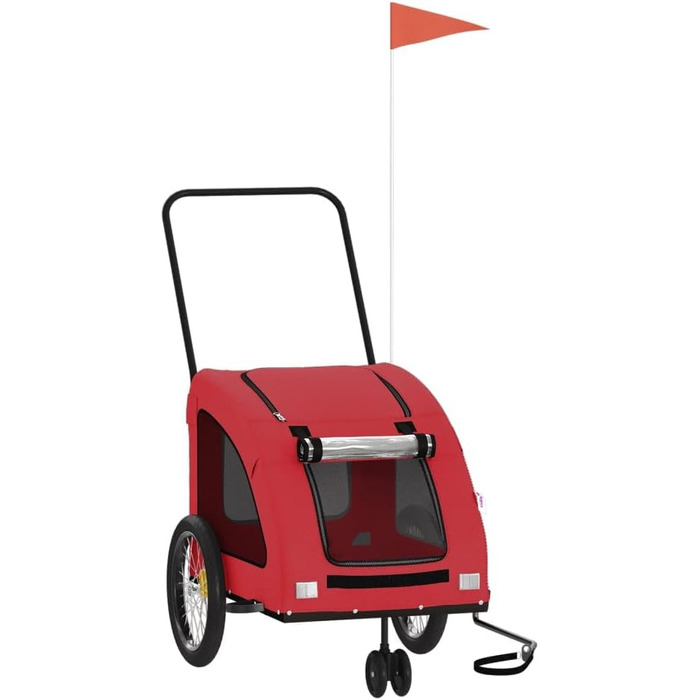 Причіп для велосипеда Oxford, для собак, червоний. Причіп вантажний, ручний візок, вантажний велосипедний причіп - 93985