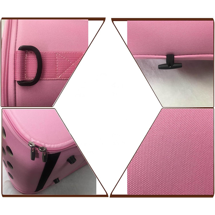 Транспортна сумка для кота Katzen - рожева, M | Сумка-переноска для тварин, рожева, M | Сумка для кота на плечі