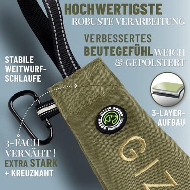 GIZZY® Оригінальний Futterdummy для собак: міцний мішечок для корму для всіх порід | Тренування собак з ласощами | Аксесуари для собак (Зелений)