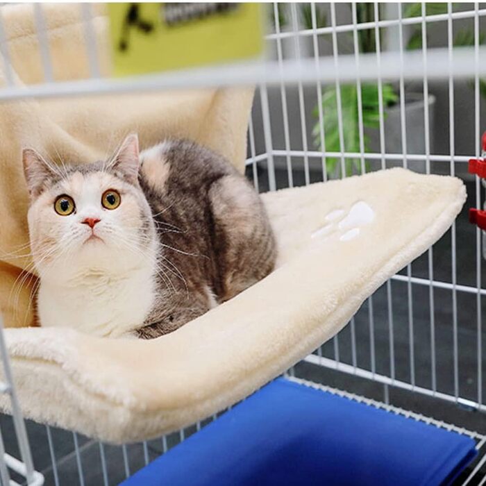 Обогреваемая лежанка для кошек и маленьких собак, лежанка для підвіконня (блакитна)