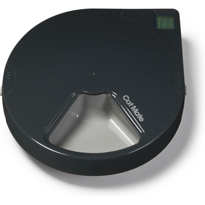 Автоматичний годівниця для котів та маленьких собак Cat Mate C500 з таймером, 5 мисок, сіра