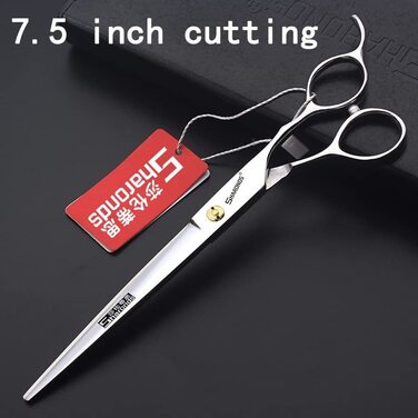 Професійний набір ножиць для стрижки та проріджування волосся, чорний нержавіючий сталь J44C, 5.5'/ 6'7/7.5 дюймів (7 дюймів, 4 шт) (7.5 дюймів, 2 шт)