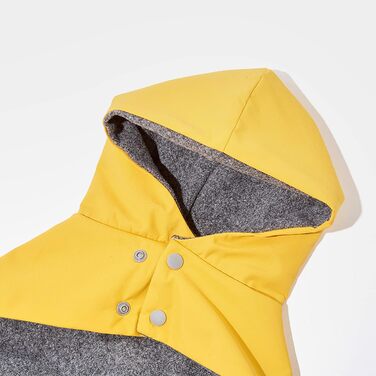 Водонепроникний дощовик Yigi з капюшоном та отвором для шлейки, з флісовою підкладкою, теплий, дихаючий пончо для собак, куртка для італійських віндхундів (X-Large)