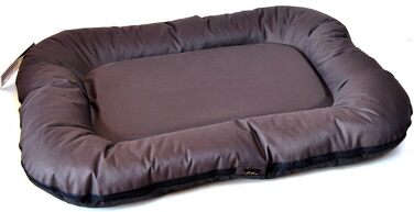 Lebon Hundebett Ponto - Лежанка для собак, 6 розмірів, коричневий/сірий | Міцний, водовідштовхуючий матеріал, можна прати, виготовлено в ЄС (L, коричневий)