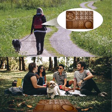 Килимок для годування собак та котів Slow Feeder з силікону, коричневий