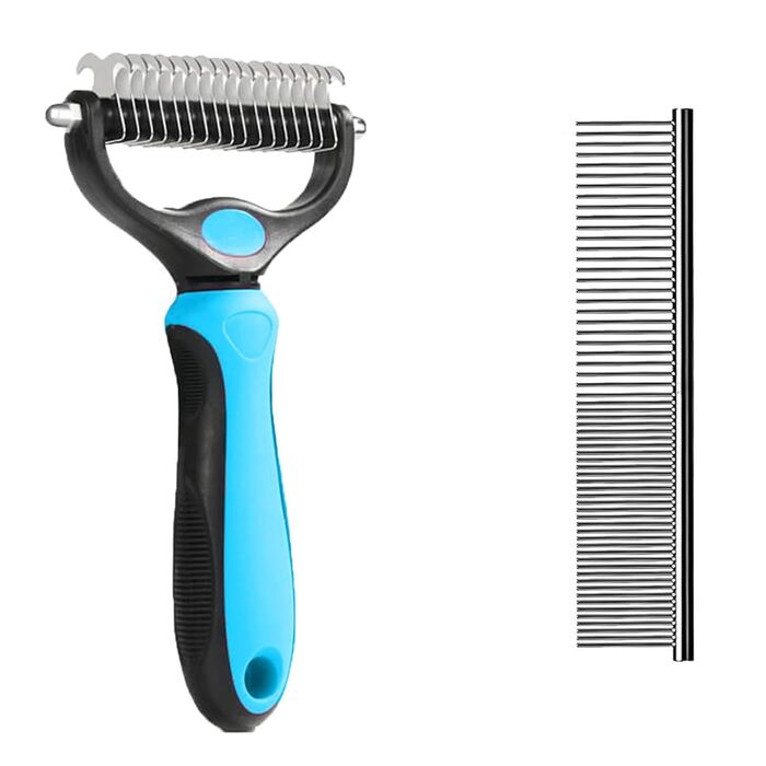 Гребінець для грумінгу собак та котів, щітка для видалення підшерстка, металева, для догляду за шерстю