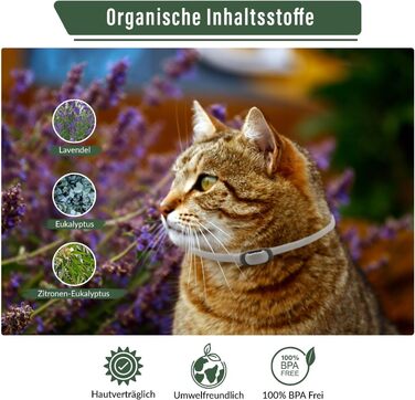Захисний нашийник від бліх та кліщів Animal Vita® для котів - 100% натуральні інгредієнти, водонепроникний, надійний захист