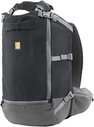 Рюкзак для собак Ruffwear Hitch Hiker, переноска для тварин, інтегрована миска, м'які ремені, дихаючий, зручний, Базальтовий сірий, XX-Small