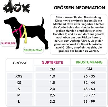DDOXX нейлоновий шлея-ремінь для собак, регульований, для цуценят і дорослих, розмір XXS, рожевий