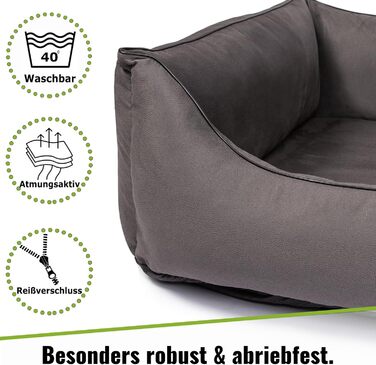 CopcoPet лежанка для собак великих порід, XXL, з штучної шкіри, антиковзаюча, ортопедична, 110 x 90 см