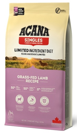 Сухий корм для собак Acana Singles Grass-Fed Lamb з ягнятиною, 17 кг