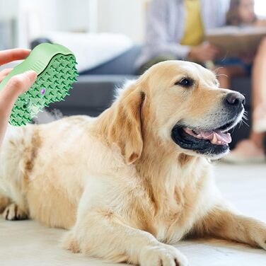 Щітка для котів та собак з водою, самоочисна, для короткої та довгої шерсті, видаляє шерсть, масаж, догляд (рожева, блакитна, зелена)