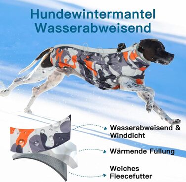 Теплий зимовий одяг для собак - Куртка для маленьких собак Katzint з флісовою підкладкою, D-Ring, кольору Абрикос (XS, Оранжевий)