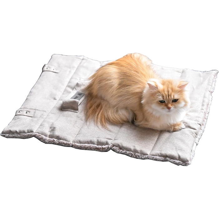 Килимок для собак великих порід, прямокутний, захищає суглоби - двостороннє собаче ліжко, літо/зима, легко переносити, не деформується, можна прати в машині (S (60 x 45 см), Бежевий)