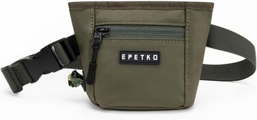 Сумка для ласощів для собак з магнітним закриттям, для дресирування, з відсіком для кульок для прибирання (зелена)