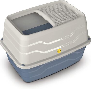 Лоток для котів Cat Centre Katzenklo XL з кришкою, Hop-In, Top Entry, сірий, 56 x 40 x 38 см