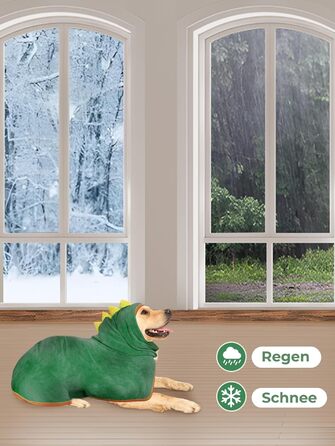 Рушник для собак з мікрофібри, халат для собак, швидковисихаючий, регульований, для великих, середніх та малих собак/котів (зелений, M)