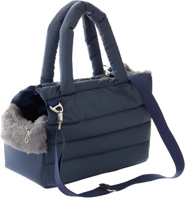 Транспортна сумка для собак та котів, розмір S (до 5 кг), темно-синій, 36 x 17 x 24 см