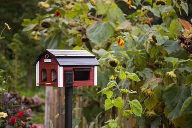 Дерев'яна годівниця для птахів Wildlife Garden WG221, червона