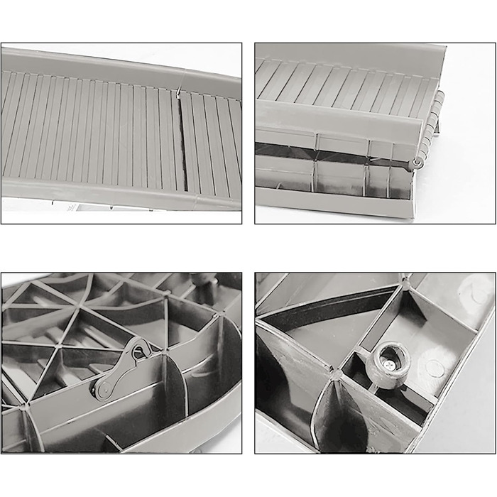 Рампа для автомобіля Auto PKW Hunderampe, сіра, 155x40 см, до 90 кг, антиковзаюча, складна