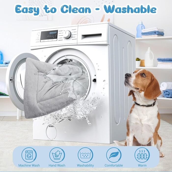 Крісло-лежанка для собак середніх порід, 90x60 см, сіре, з антиковзною основою