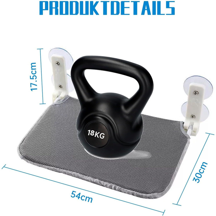 Кішка ліжко на вікно BnbnPup Fensteriege – гамак для котів з міцними присосками до 18 кг, знімний та перевертаний чохол, Fatbar & Stabi (Сірий, L)