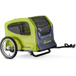 Причіп для собак Schwinn Rascal, для малих та великих собак, складаний, універсальний, зелений, до 45 кг