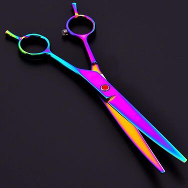 Набір ножиць для грумінгу собак: нержавіюча сталь, прямі та вигнуті леза