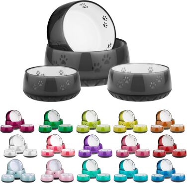 Миска для собак EHASO з лапками - годівниця та миска для води для собак великих та малих порід, однотонна