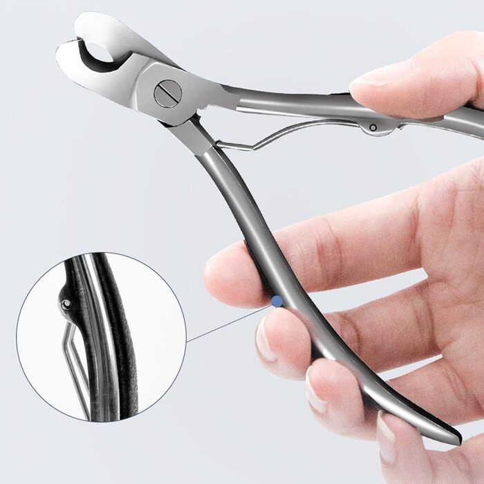 Набір для догляду за кігтями для собак та котів: кусачки та пилка, нержавіюча сталь