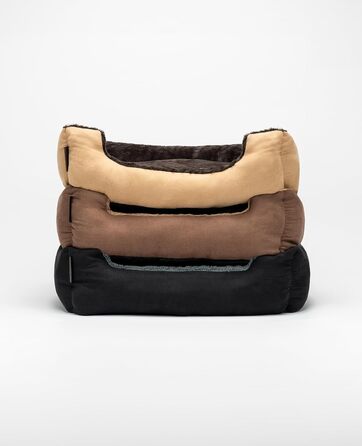 Килимок для собак Lionto з двостороннім подушками та неслизьким дном, 90x70 см, бежевий/коричневий