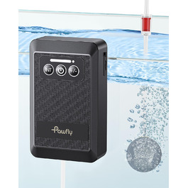 Pawfly Акумуляторний повітряний насос для акваріума 1.5W, USB, тиха портативна аераторна помпа для риб, 20-75 л, для риболовлі та аварійного живлення