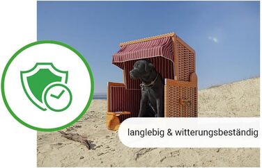 Клітка-лежанка для собак Outgarden з дерева, з ковдрою та мисками, чорна з блакитно-білим, для маленьких собак