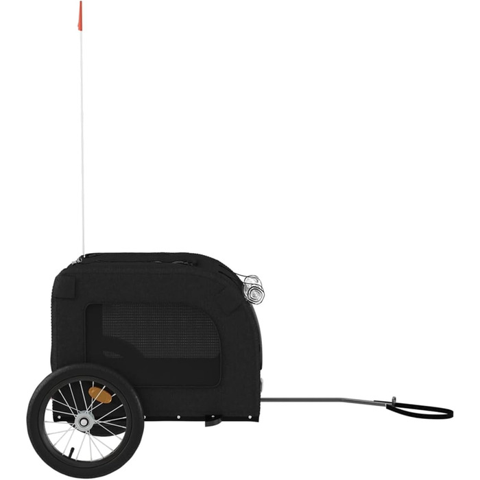 Причіп для велосипеда Arkem для собак, чорний, з оксфордської тканини та металу