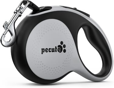 Рулетка для собак Pecute 8м, 50 кг, зелена, з антиковзним ручним гальмом