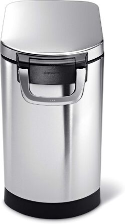 Контейнер для кормів для тварин simplehuman 25 л, відбитки пальців не залишаються, матова нержавіюча сталь