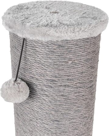 Котячий стовпчик Carla з іграшками - інтерактивна котяча іграшка для самостійних занять. Висота 82 см, діаметр 20 см, розміри 40 x 40 x 86 см, колір антрацит