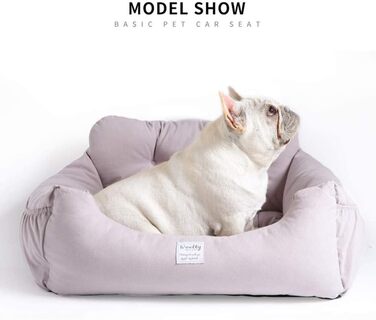 Підвищення для собак Aidou, автокрісло для собак, котів та домашніх тварин, автоліжко для собак, подвійне використання в авто та вдома (червоні смужки)