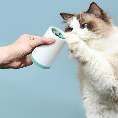 Очищувач лап для собак, мийка лап, видалення бруду, для собак, глибоке очищення, миється, зелений Grand